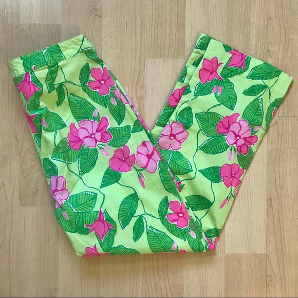 Lilly Pulitzer Pants - $5 SALE Vintage Lilly Pulitzer Pink & Green Pants